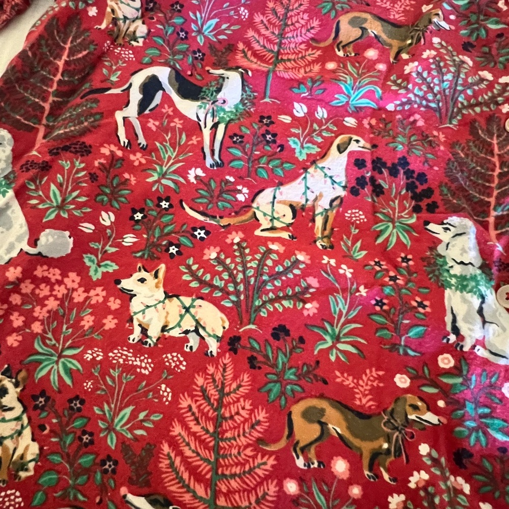 Printfresh Vibrant Red and Green Floral Garment - Picture 4 of 4